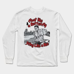 Mohammad Ali - Float like a butterfly, sting like a bee Long Sleeve T-Shirt